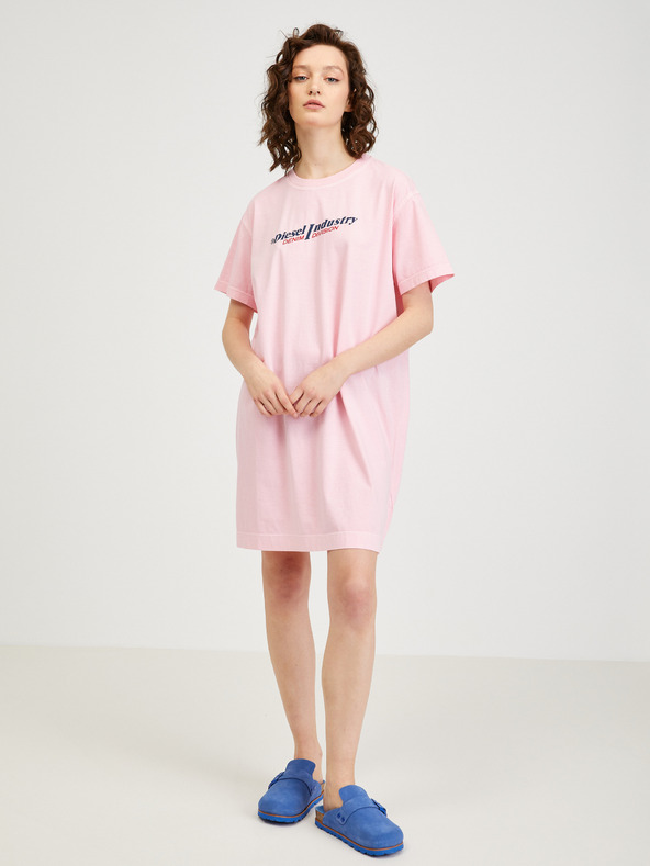 Diesel Diesel Светлорозова дамска рокля