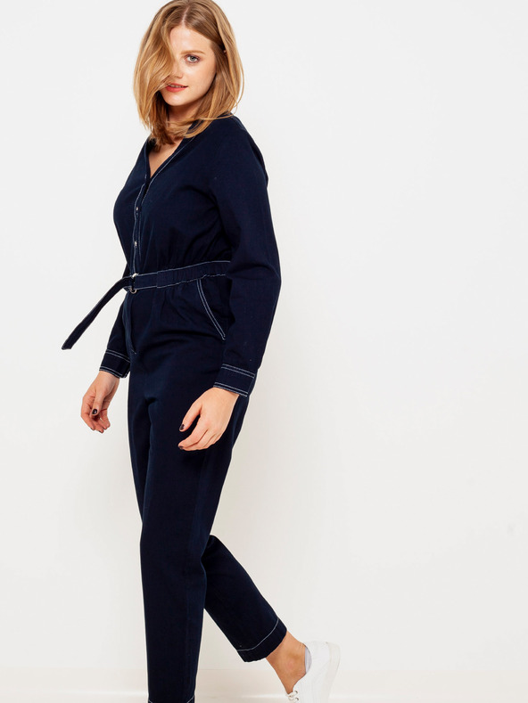 CAMAIEU Тъмносин дамски гащеризон CAMAIEU