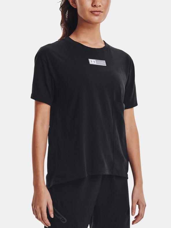 Under Armour Дамско тениче Under Armour Live Woven Pocket Tee
