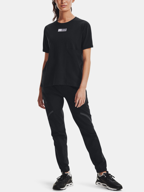 Under Armour Дамско тениче Under Armour Live Woven Pocket Tee