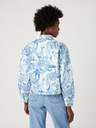 Wrangler Бяло и синьо дамско дънково яке с шарки Wrangler