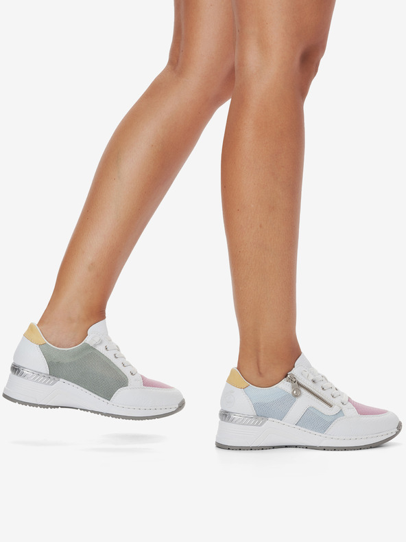 Rieker Бели дамски маратонки Rieker