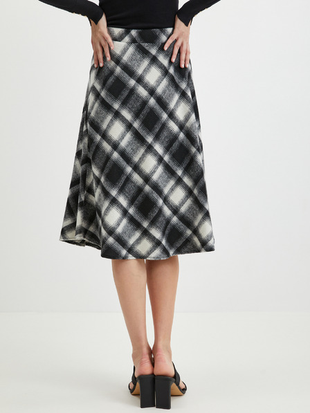 Orsay Черна дамска пола на каре ORSAY