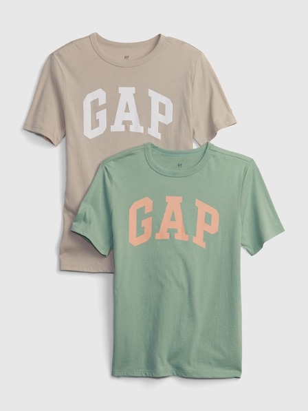 GAP Детски тениски с лого, 2 бр. GAP