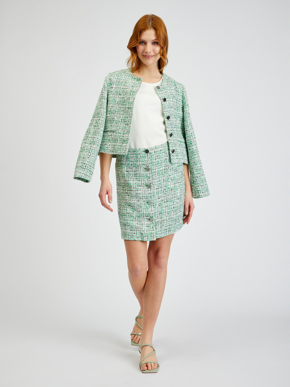 Orsay Зелена дамска пола от туид ORSAY