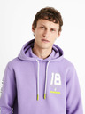 Celio Лилав мъжки суитшърт s качулка Celio Dragon Ball Z