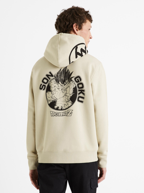 Celio Бежово мъжко яке с качулка Celio Dragon Ball Z