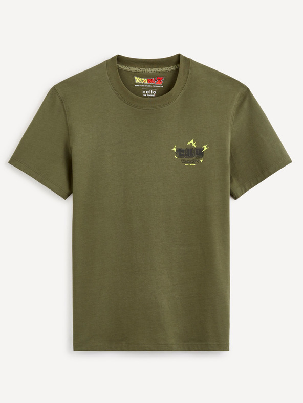 Celio Зелена мъжка памучна тениска Celio Dragon Ball Z