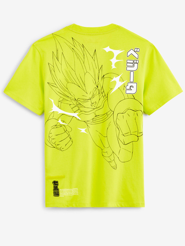 Celio Неоново жълто мъжка тениска Celio Dragon Ball Z