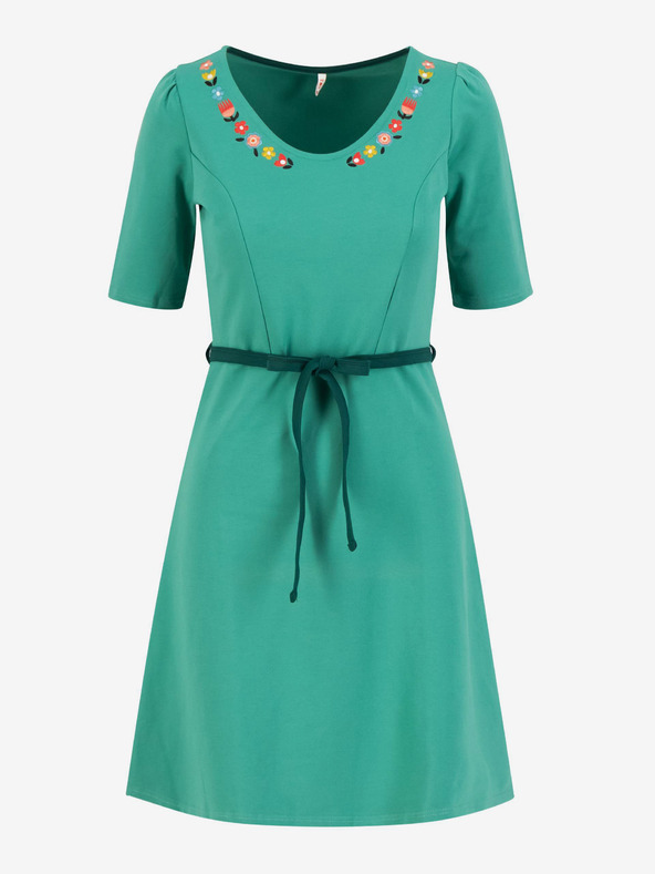 Blutsgeschwister Петролна дамска рокля Blutsgeschwister