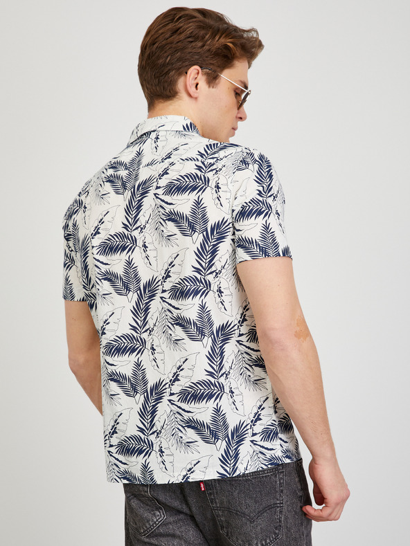 ZOOT.lab Кремава мъжка риза с къс ръкав ZOOT.lab Darrel