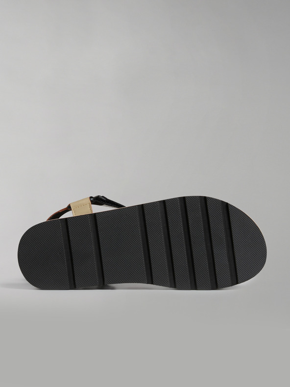 Napapijri Черно-оранжеви дамски сандали NAPAPIJRI