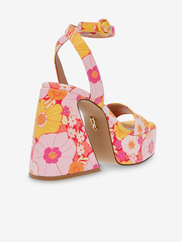 Steve Madden Оранжево-розови дамски сандали с токчета Steve Madden