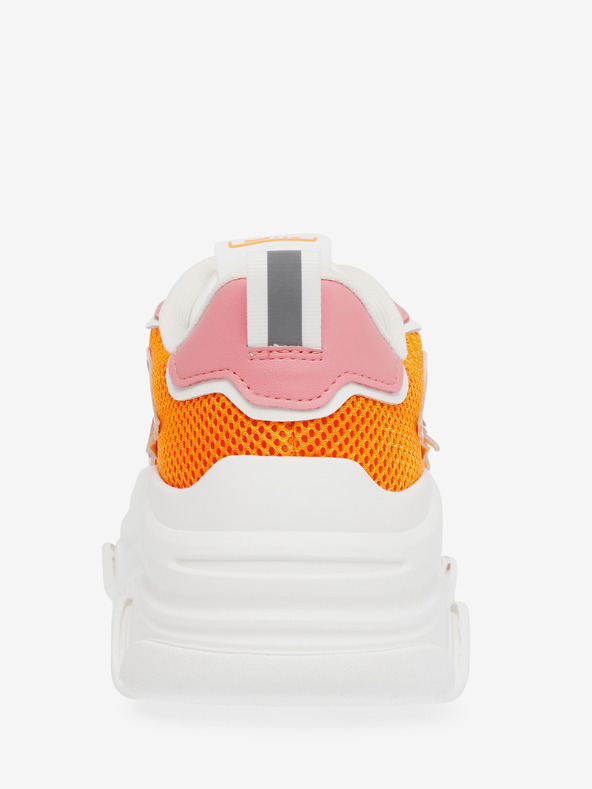 Steve Madden Бели и оранжеви дамски маратонки на платформа Steve Madden