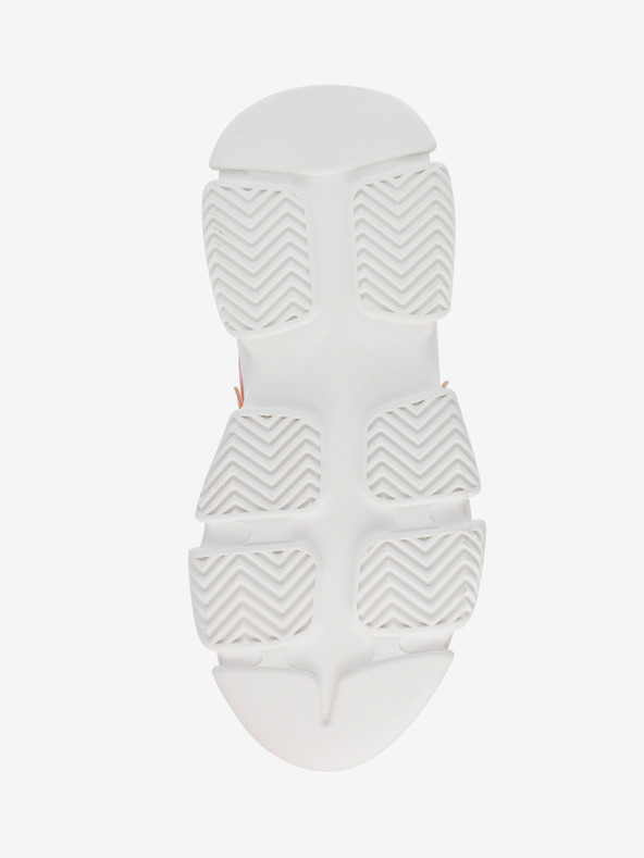 Steve Madden Бели и оранжеви дамски маратонки на платформа Steve Madden