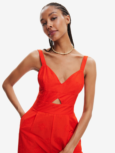 Desigual Червен дамски гащеризон Desigual Sandall