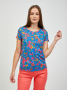 Orsay Червено-синя тениска на цветя ORSAY