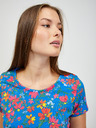 Orsay Червено-синя тениска на цветя ORSAY