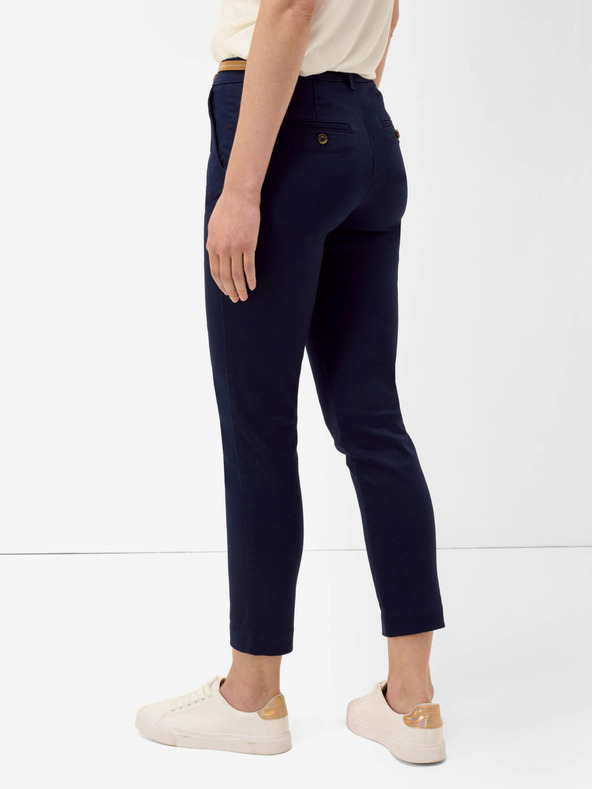 Orsay Тъмносин чино панталон с колан ORSAY