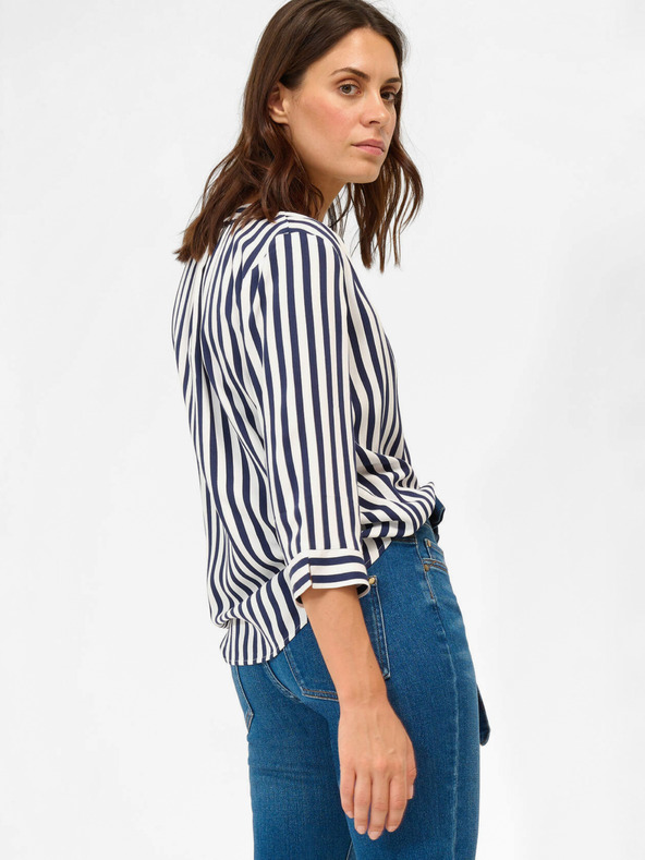 Orsay Блуза на синьо и бяло райе с три четвърти ръкав ORSAY