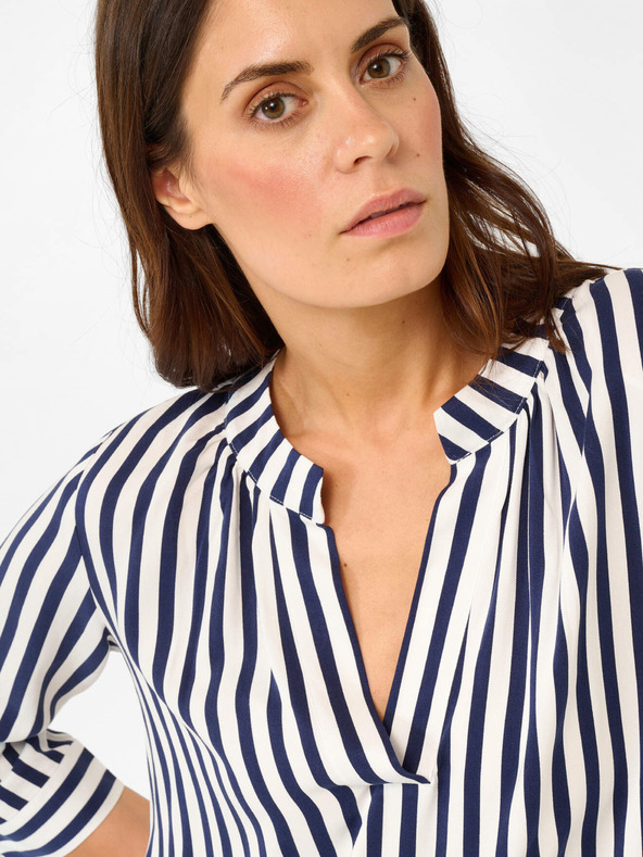 Orsay Блуза на синьо и бяло райе с три четвърти ръкав ORSAY