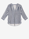 Orsay Блуза на синьо и бяло райе с три четвърти ръкав ORSAY