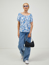 Orsay Бяло-синя блуза на цветя ORSAY