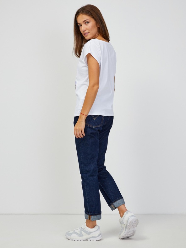 Orsay Бяла дамска тениска ORSAY