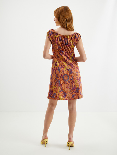 Orsay Оранжева дамска рокля на цветя ORSAY