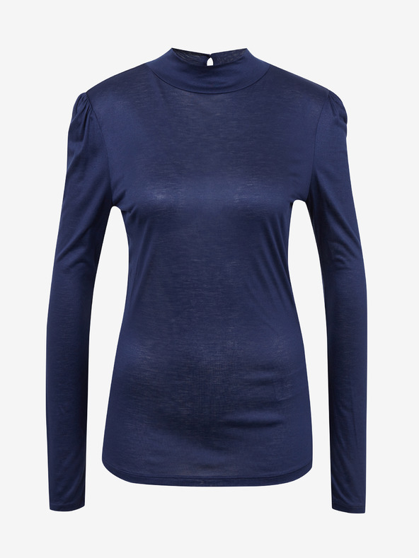 Orsay Тъмносиня тениска с дълъг ръкав ORSAY