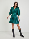 Orsay Зелена дамска рокля от изкуствена кожа ORSAY