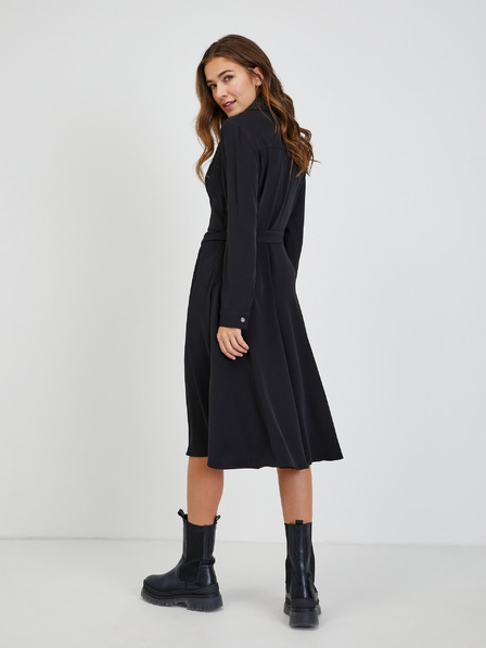 Orsay Черна дамска рокля с връзки ORSAY