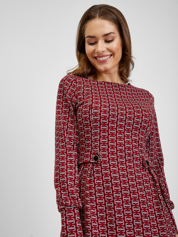 Orsay Червени дамски щампосани рокли ORSAY