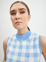 Orsay Бяло-син дамски топ на каре ORSAY