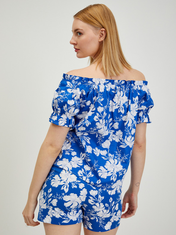 Orsay Синя дамска блуза на цветя ORSAY