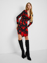 Orsay Червено-черна дамска рокля на цветя ORSAY
