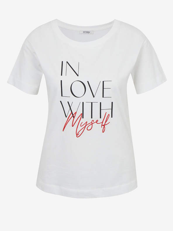 Orsay Бяла дамска тениска ORSAY