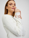 Orsay Бял дамски пуловер с декоративни детайли ORSAY