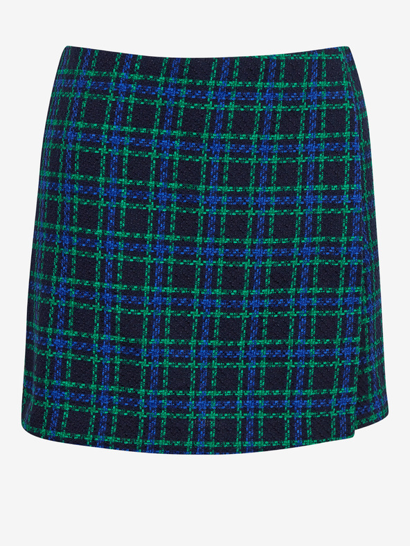 Orsay Зелено-синя дамска пола на каре ORSAY