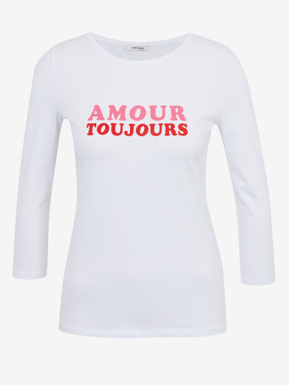 Orsay Бяла дамска тениска ORSAY