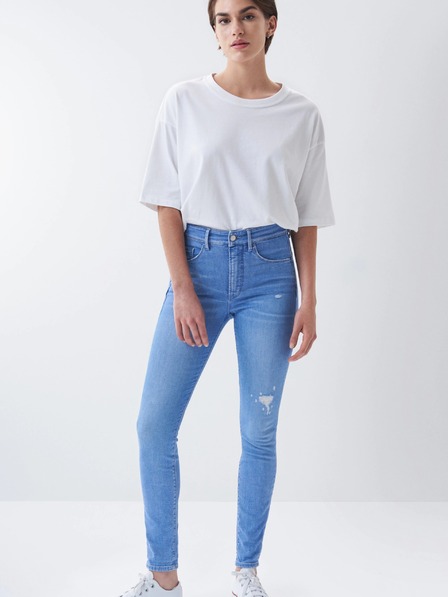 Salsa Jeans Сини дамски скъсани дънки Salsa Jeans Secret Glamour