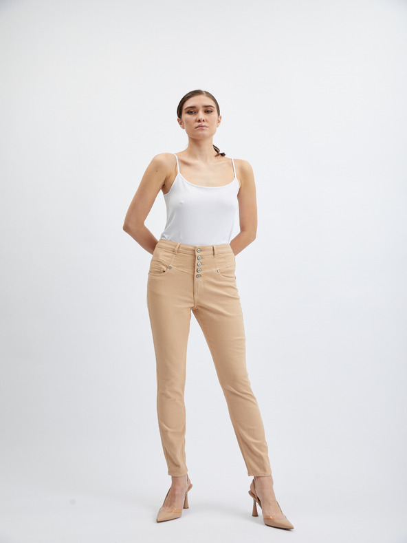 Orsay Бежови дамски skinny fit дънки ORSAY