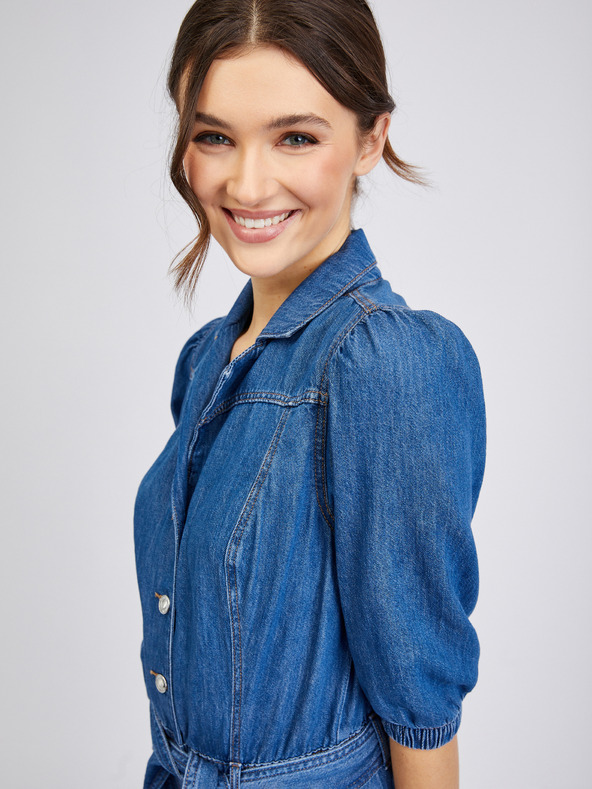 Orsay Син дамски дънков гащеризон ORSAY