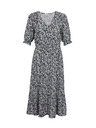 Orsay Бяло-черна дамска рокля на цветя ORSAY