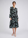 Orsay Черна дамска рокля на цветя ORSAY