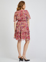 Orsay Червено-розова дамска рокля с десен ORSAY