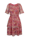 Orsay Червено-розова дамска рокля с десен ORSAY
