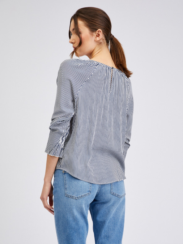 Orsay Тъмно синя дамска блуза на райе ORSAY