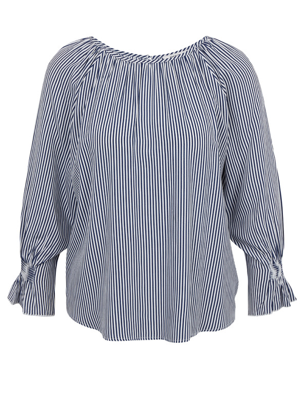 Orsay Тъмно синя дамска блуза на райе ORSAY