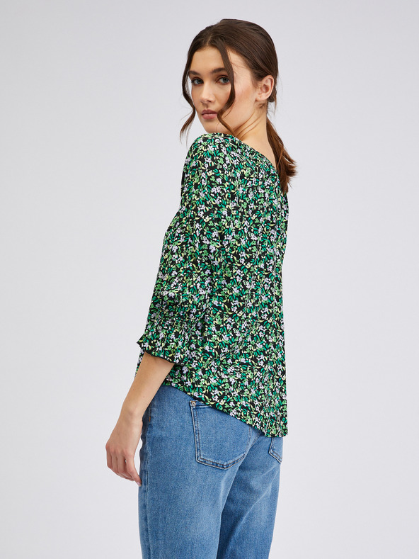 Orsay Зелена дамска блуза с десен ORSAY